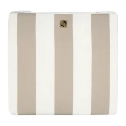 Coussin de chaise Lunda 42x45 cm, Taupe striped