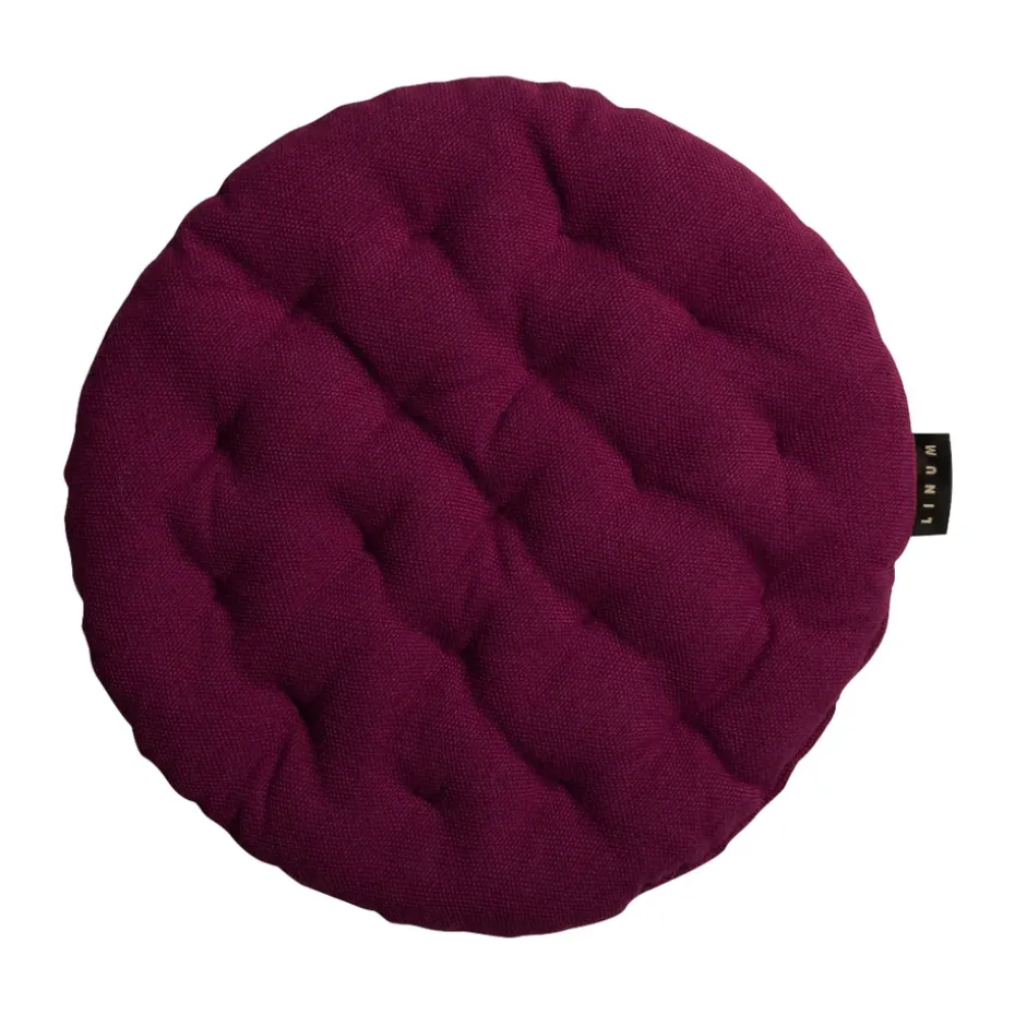 Coussin de chaise Pepper Ø37 cm, Rouge bourgogne