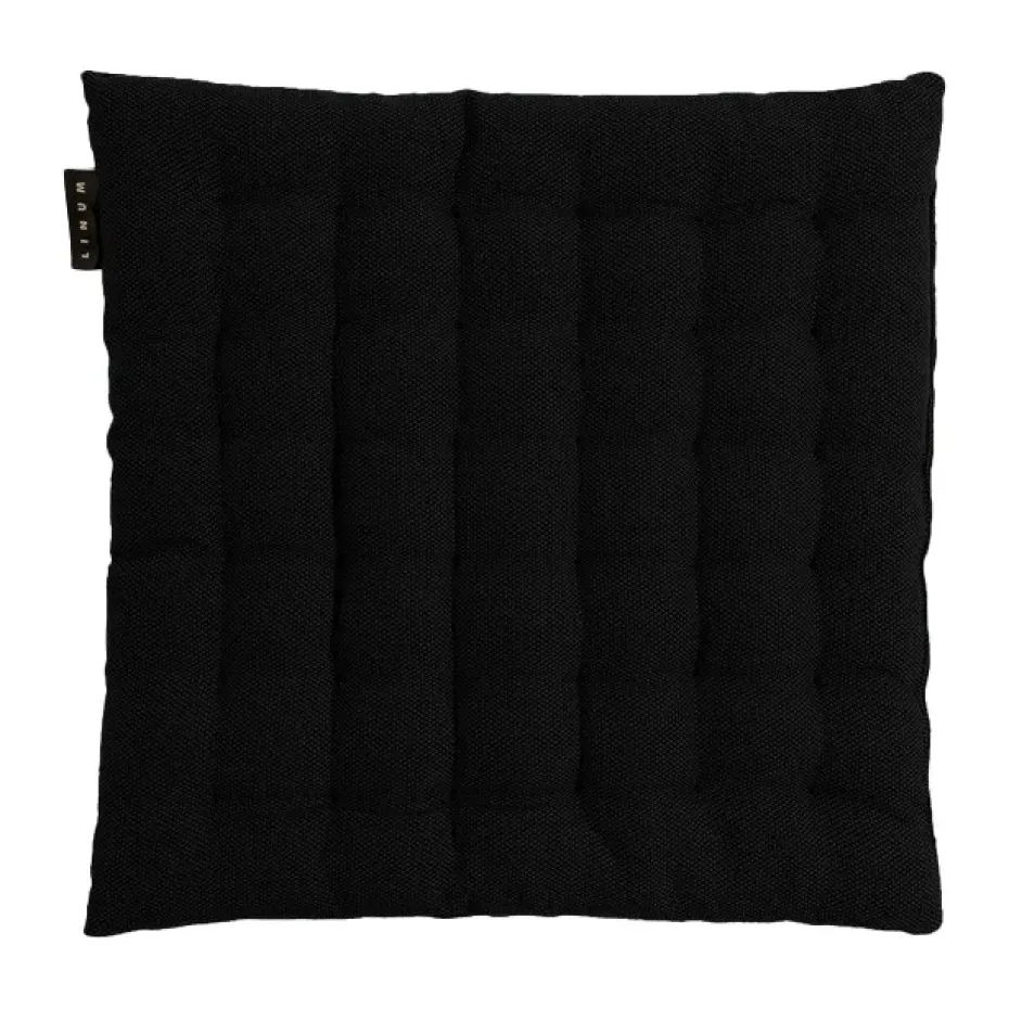 Coussin de chaise Pepper 40 x 40cm, Noir