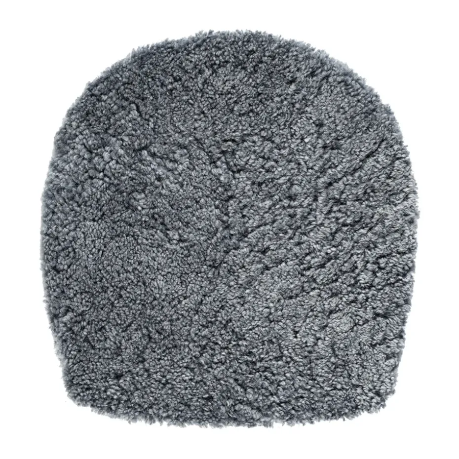 Coussin en peau de mouton pour chaise de bar Y5, Graphite