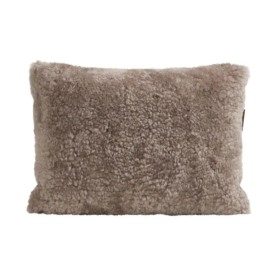 Coussin en peau de mouton Shepherd Lina 40 x 30 cm, pierre
