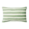 Coussin extérieur Block Stripe 40x60 cm, Sage-off white