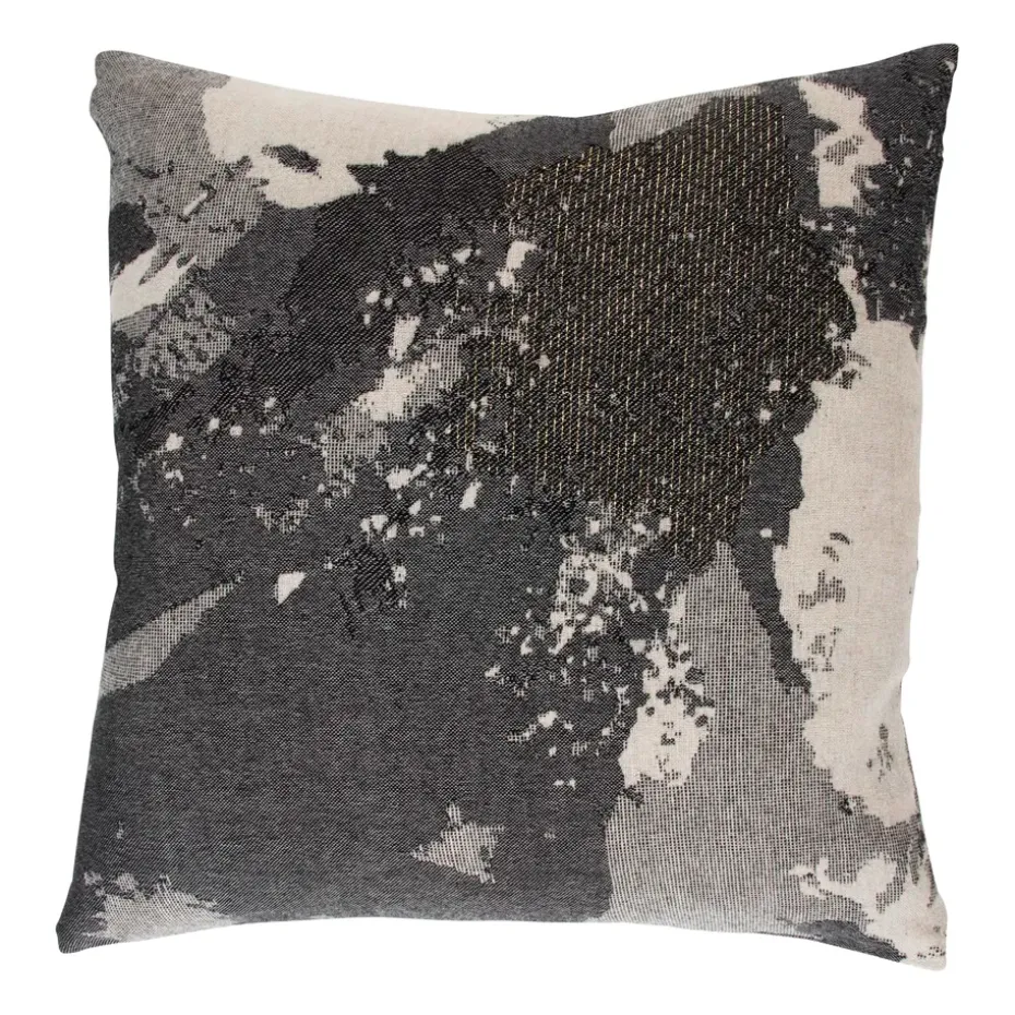 Coussin Floreo 45x45 cm, Blanc-gris