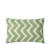 Coussin Ikat Sema, sage/off white, 40 cm