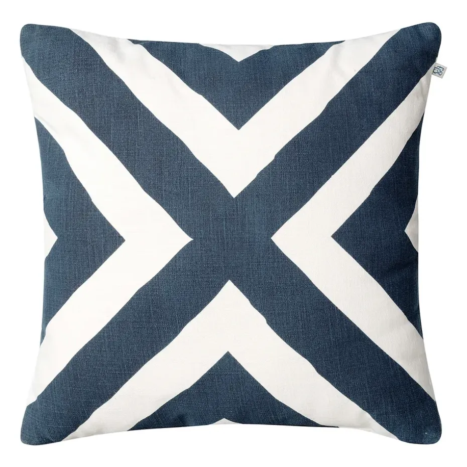 Coussin Impal Outdoor, Blue/off white, 50 cm
