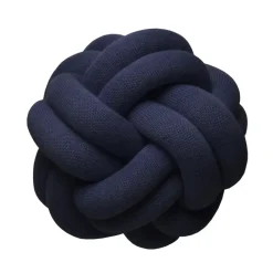 Coussin Knot, bleu marine