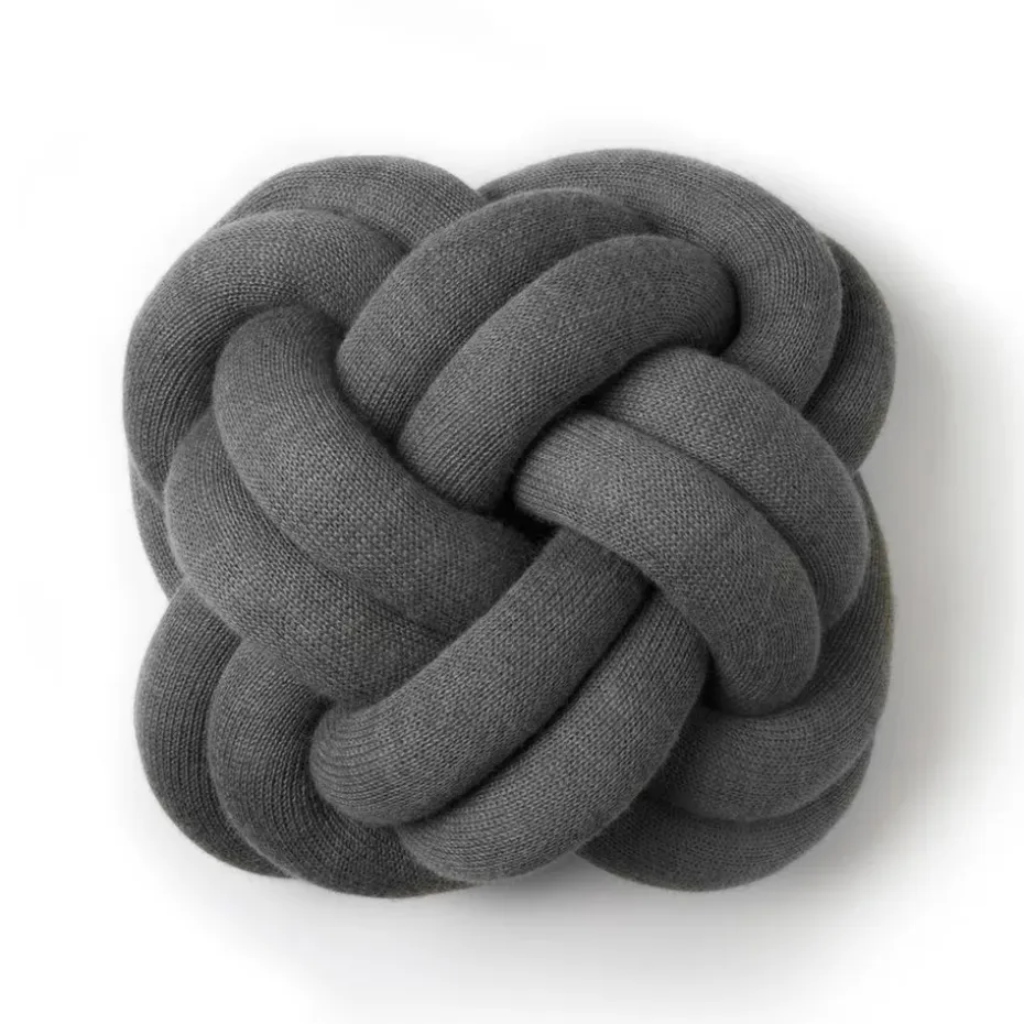 Coussin Knot, gris