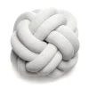 Coussin Knot, gris clair