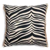 Coussin Zebra 50 x 50cm, Noir