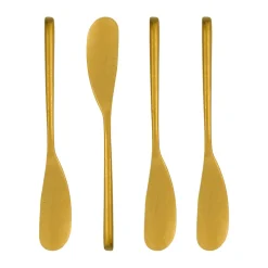 Couteau à beurre Nicolas Vahé, lot de 4, Finition dorée antique