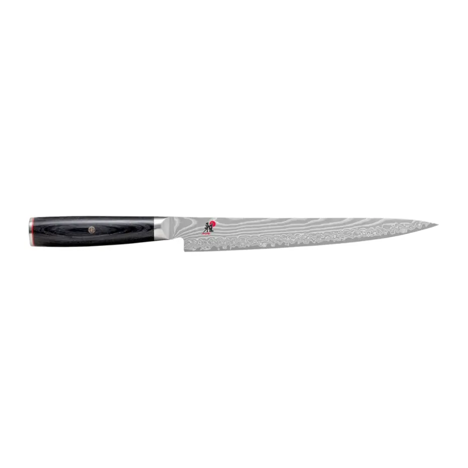 Couteau à fileter Sujihiki Raw 5000FCD 24 cm, Damaské noir