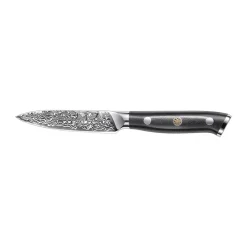 Couteau à herbes Damascus By Hâws 20 cm, Noir-acier inoxydable