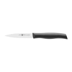 Couteau à légumes pointu Zwilling Twin Grip 10 cm, Noir-acier inoxydable
