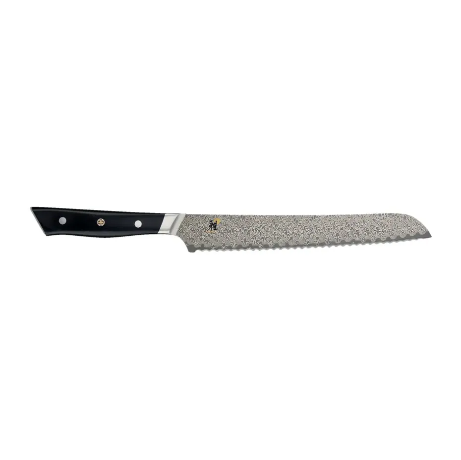 Couteau à pain Hibana 800DP 24 cm, Damaské noir