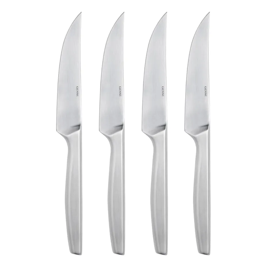 Couteau à viande Norm Lot de 4, Acier inoxydable mat