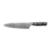Couteau de chef Damascus By Hâws 33,5 cm, Noir-acier inoxydable