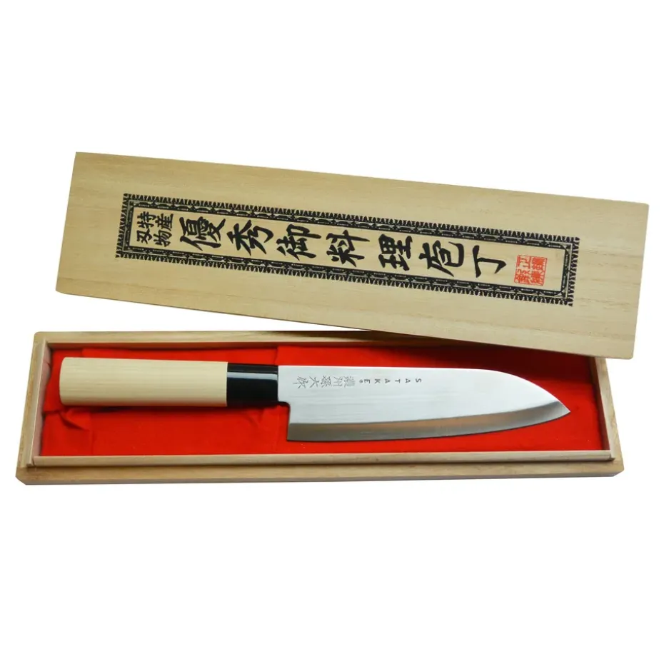 Couteau de chef dans une boîte de balsa Satake Houcho, 17 cm