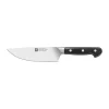 Couteau de chef Zwilling Pro 16 cm, Noir-acier inoxydable