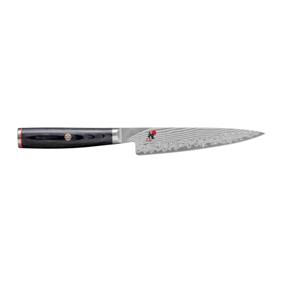 Couteau d’office Shotoh Raw 5000FCD 13 cm, Damaské noir