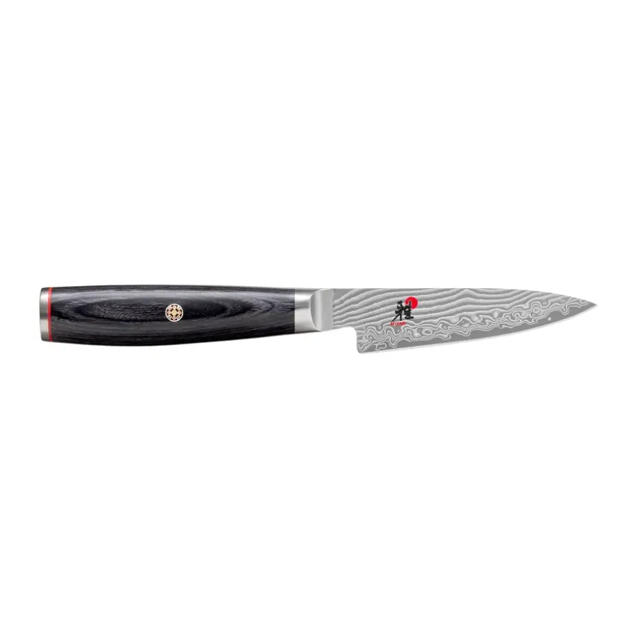 Couteau d’office Shotoh Raw 5000FCD 9 cm, Damaské noir