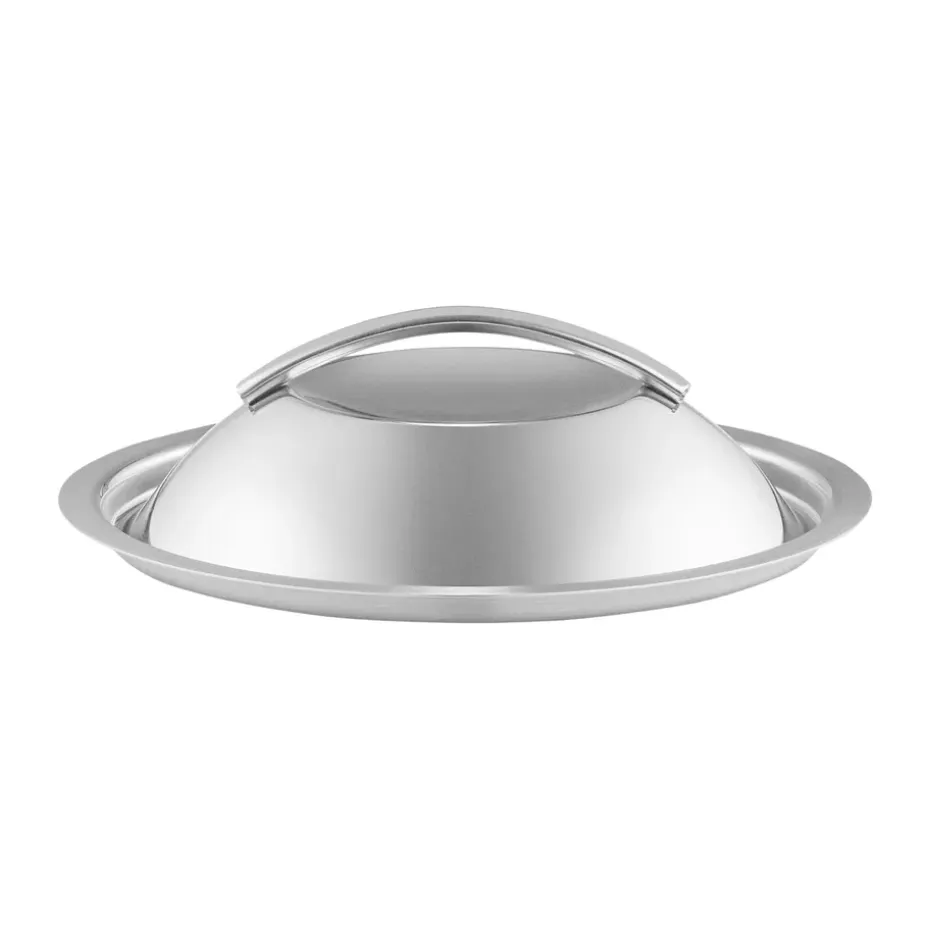 Couvercle bombé Eva Trio en acier inoxydable recyclé, Ø16 cm