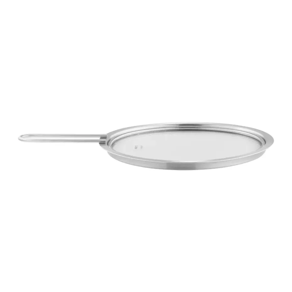 Couvercle en verre Eva Trio en acier inoxydable recyclé, Ø20 cm