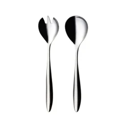 Couvert à salade Lykke 2 pièces, acier inoxydable