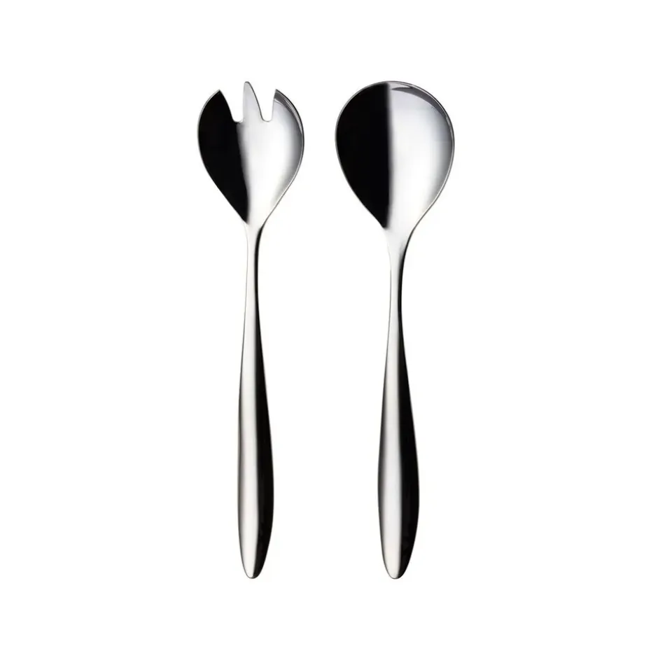 Couvert à salade Lykke 2 pièces, acier inoxydable