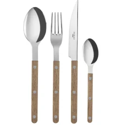 Couvert Bistrot 24 Pièces, Teak wood