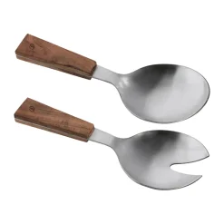 Couverts à salade Ernst, lot de 2, Acacia, 18 cm