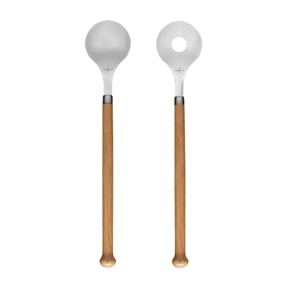 Couverts à salade Nature, lot de 2, Chêne