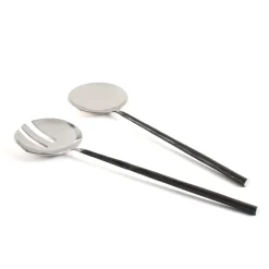 Couverts à salade Ørskov, noir-acier