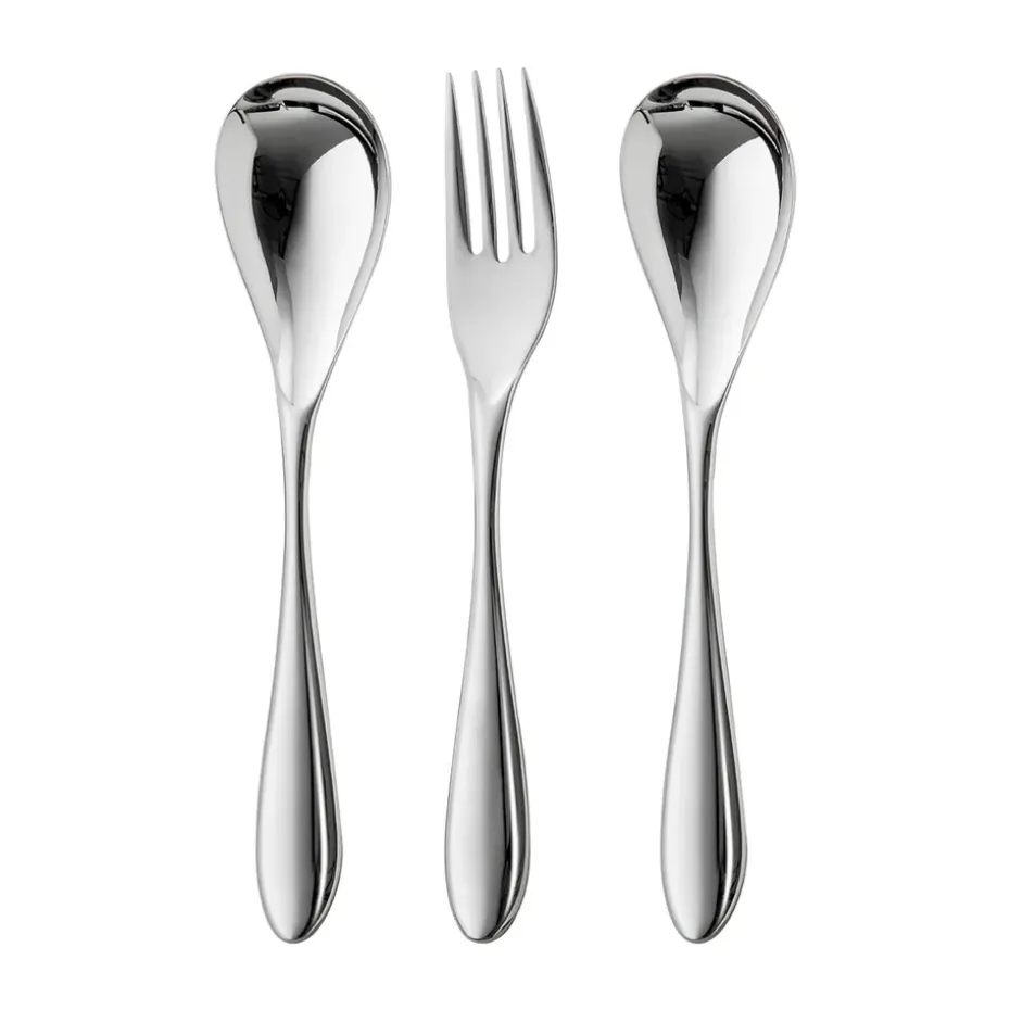 Couverts de service Bourton Bright 3 pièces, Acier inoxydable