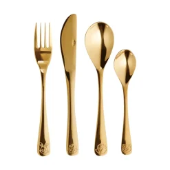 Couverts pour enfants Aida 4 pièces, Gold