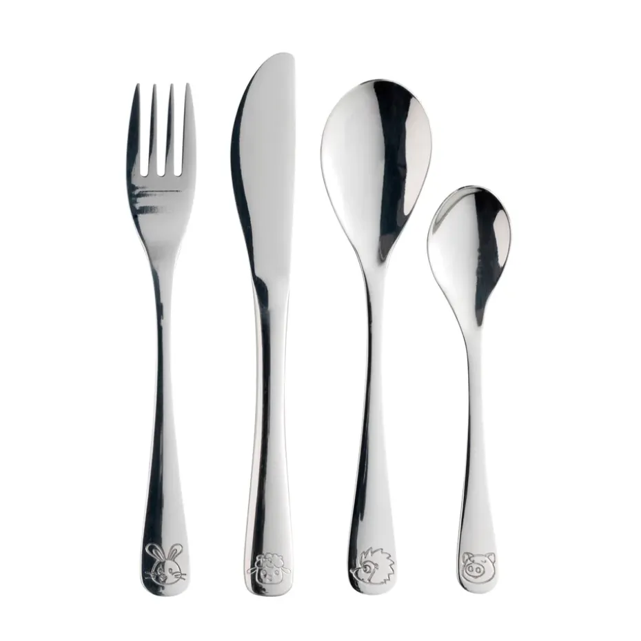 Couverts pour enfants Aida 4 pièces, Steel