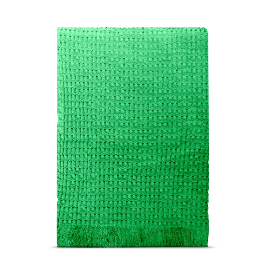 Couverture en coton Stockholm 130x180 cm, Racing green