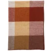 Couverture en laine Block 130x180 cm, Rust