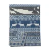 Couverture en laine Sarek, gris-bleu