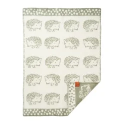 Couverture enfant Hedgehog 65x90 cm, Vert
