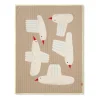 Couverture matelassée Bird, Beige