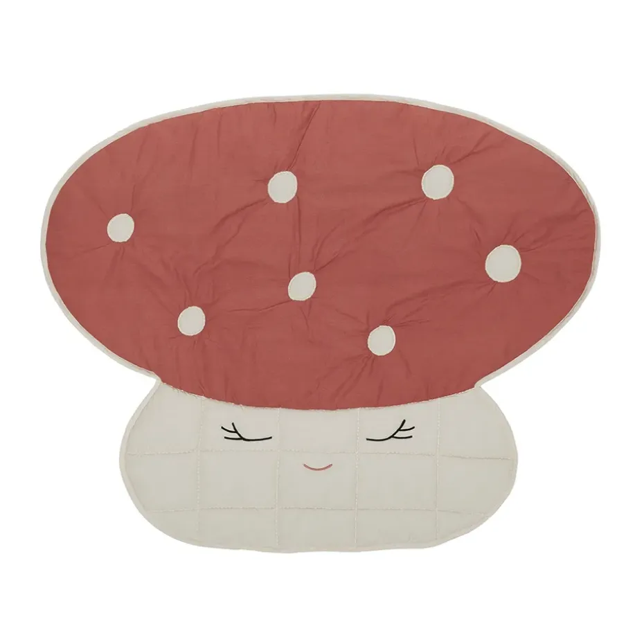 Couverture matelassée Mushroom, Rouge pâle