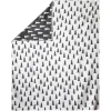 Couverture tissée Gran 140x180 cm, Noir-blanc