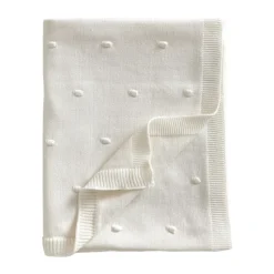 Couverture tricotée pour bébé Bubble 80x100 cm, Pearl