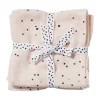 Couvertures pour bébé Dreamy Dots 120x120 cm, lot de 4, Poudre
