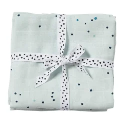 Couvertures pour bébé Dreamy Dots 120x120 cm, lot de 4, Bleu