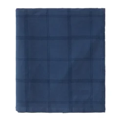 Couvre-lit Checked Jacquard 260x240 cm, Denim blue