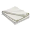 Couvre-lit en coton délavé Stripe 180x260, Blanc cassé