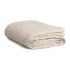 Couvre-lit Mellow double, Lin, 160x260 cm
