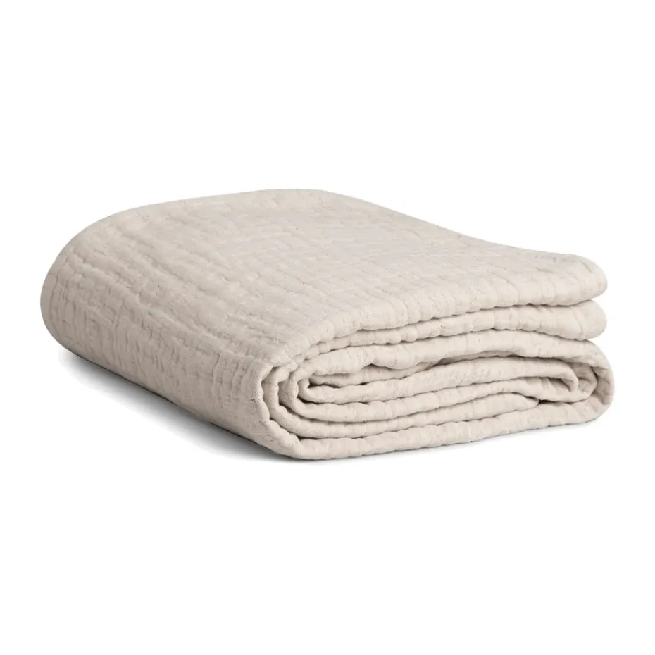 Couvre-lit Mellow double, Lin, 160x260 cm