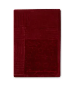 Couvre-lit Quilted Cotton Velvet Star 160x240 cm, Rouge